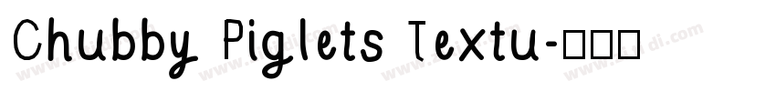 Chubby Piglets Textu字体转换